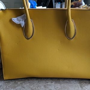 Mustard yellow bag